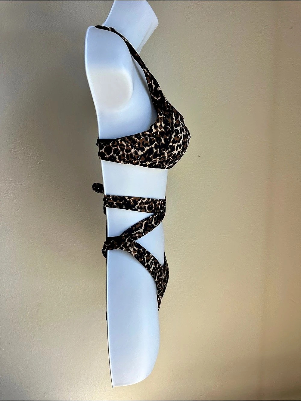Leopard Print String Bikini - Picture 7 of 10